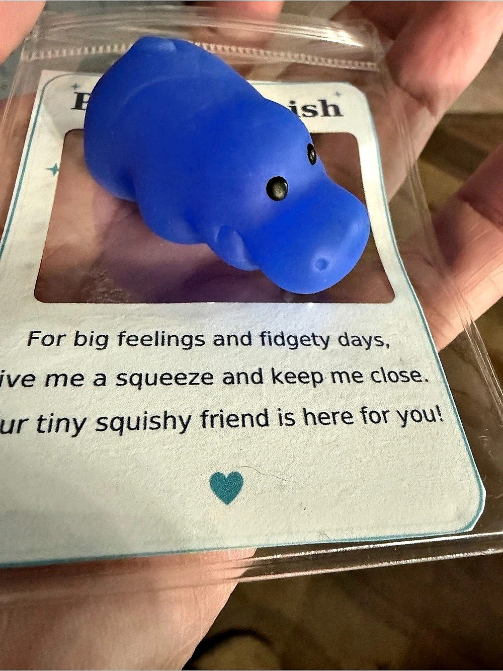 Pocket Squish Blue Squishy Toy